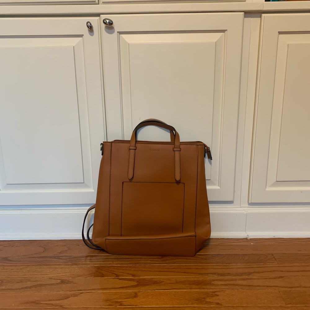 Vegan leather backpack. Excellent condition. Good for work.